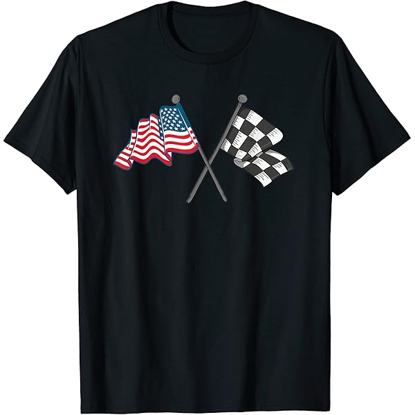 Amazon.com: Checkered Flag Racing T-Shirt : Clothing, Shoes